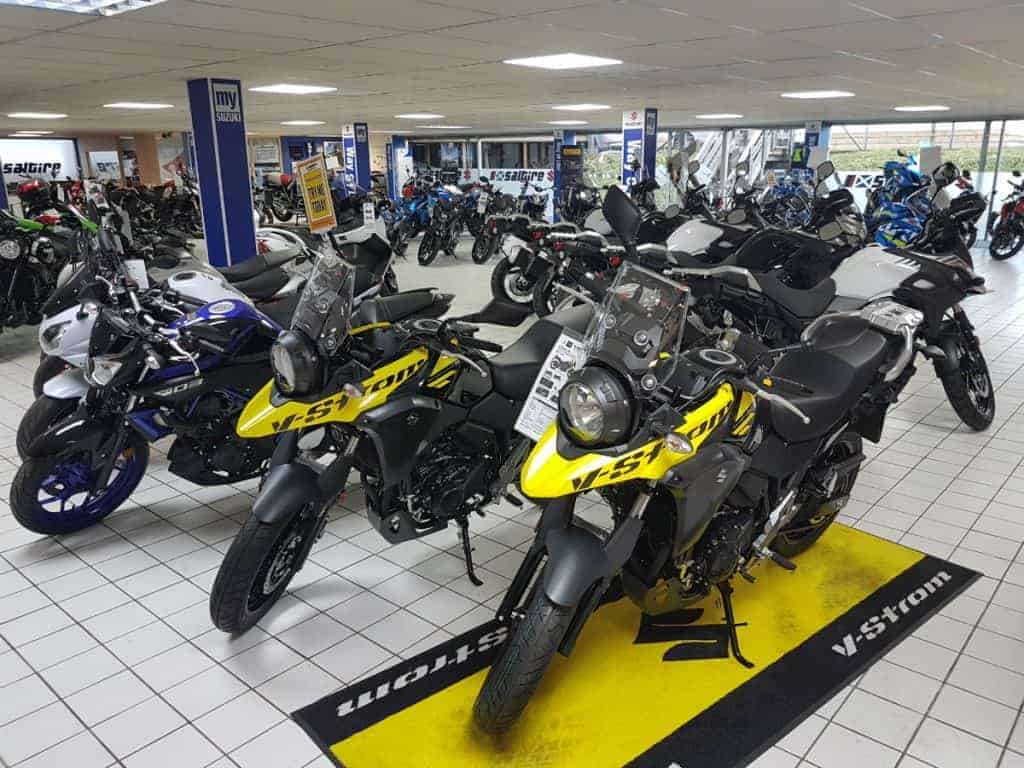 Suzuki motorcycles for sale in store